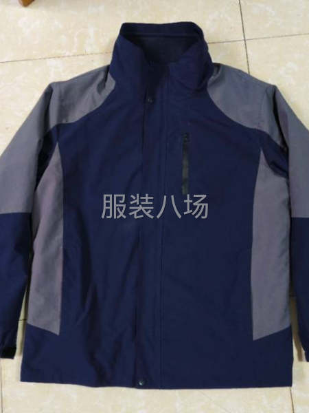 無帽沖鋒衣，拼色款，款式簡單，做工按樣-第1張圖片