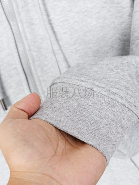 B0SS拉鏈衛衣雙層帽加絨衛衣外套 面料-第7張圖片