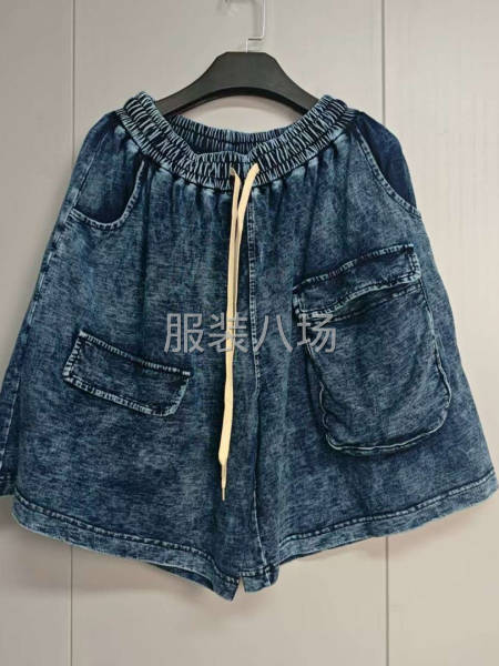 外貿(mào)批發(fā) 萬件高品質(zhì) 純棉洗水前后印花 短袖 短褲-第8張圖片