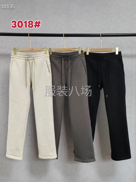 露露女士加绒直筒长裤 380克卫衣拉-第7张图片