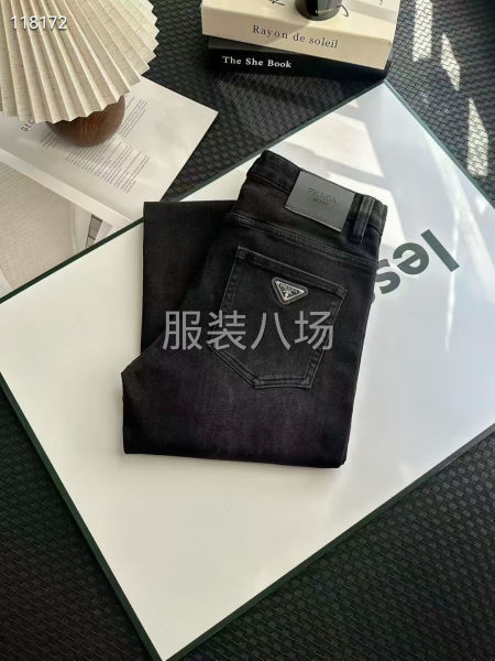 9普拉達高品1比1男款牛仔褲加絨-第1張圖片