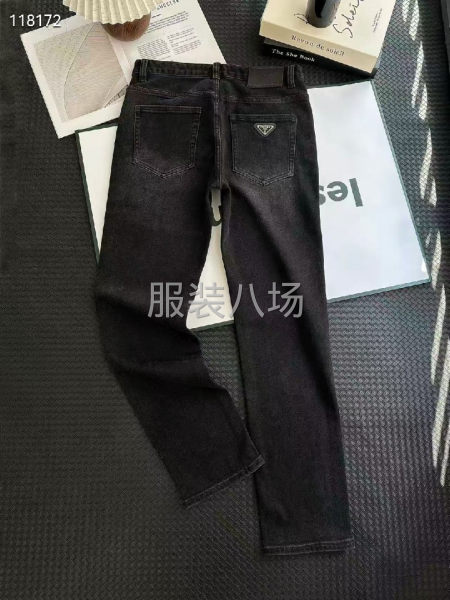 9普拉達高品1比1男款牛仔褲加絨-第4張圖片