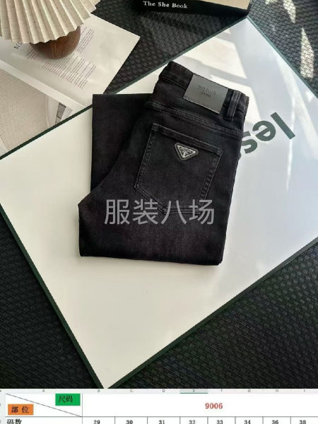 9普拉達高品1比1男款牛仔褲加絨-第9張圖片