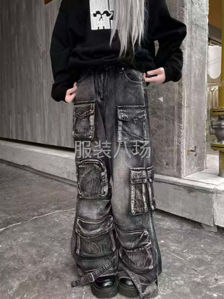 專業來料加工/半加工，牛仔褲，牛仔肶代褲，色布工裝褲牛仔上衣-第4張圖片