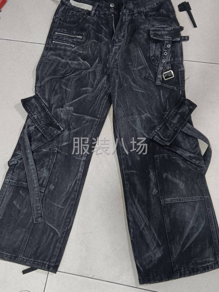 專業來料加工/半加工，牛仔褲，牛仔肶代褲，色布工裝褲牛仔上衣-第2張圖片