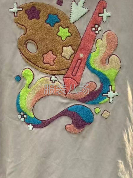 找绣花厂，要求能绣9个色，几种工艺，包含毛巾绣，一件衣服绣花-第1张图片