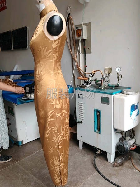 雙面羊絨，香云紗 新中式 連衣裙 旗袍 漢服時裝-第3張圖片