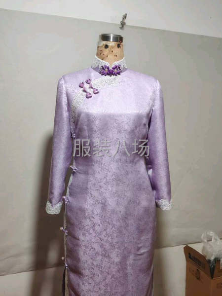 雙面羊絨，香云紗 新中式 連衣裙 旗袍 漢服時裝-第4張圖片