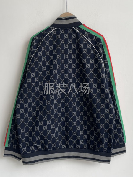 大牌套裝情侶裝拉鏈提花面料外套套裝-第5張圖片