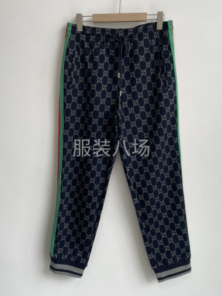 大牌套裝情侶裝拉鏈提花面料外套套裝-第2張圖片