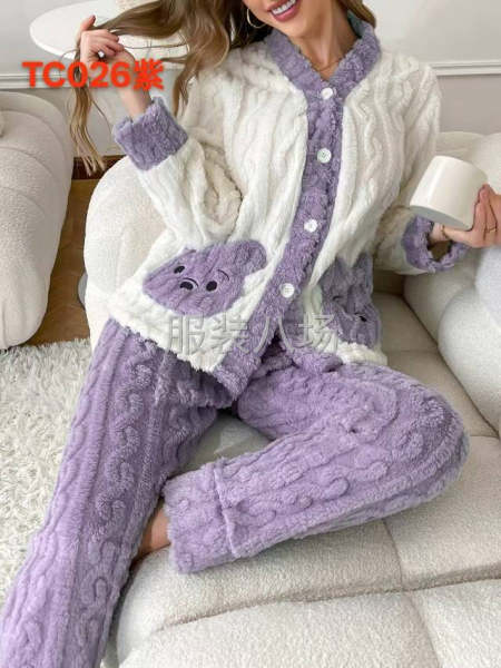 主做睡衣家居服，目前主做绒料。-第1张图片