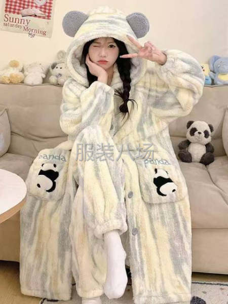 主做睡衣家居服，目前主做绒料。-第2张图片