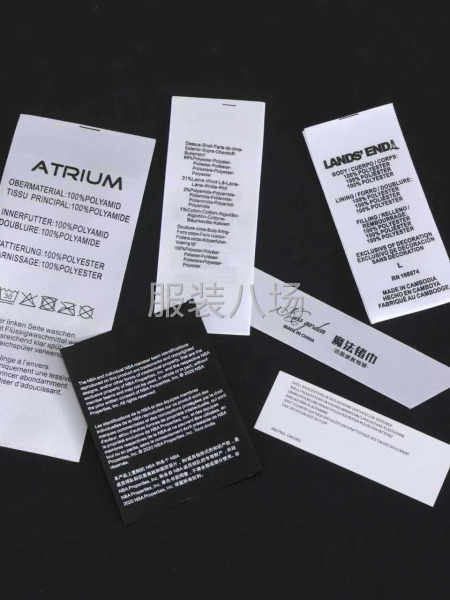 織嘜、洗嘜、轉(zhuǎn)印標(biāo)、刺繡標(biāo)、校園標(biāo)、吊牌等輔料-第2張圖片