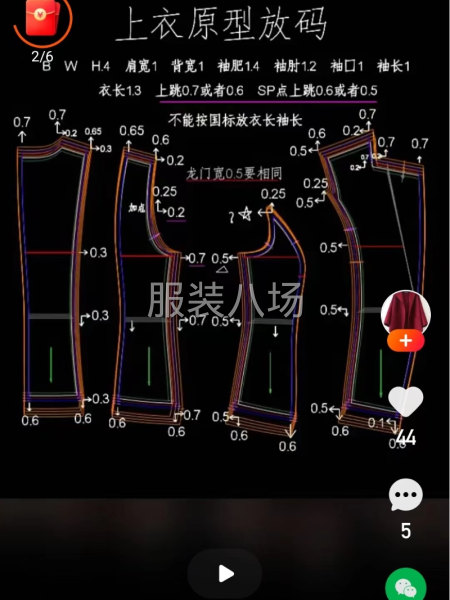 服装放码，排料，样衣，品控。-第3张图片