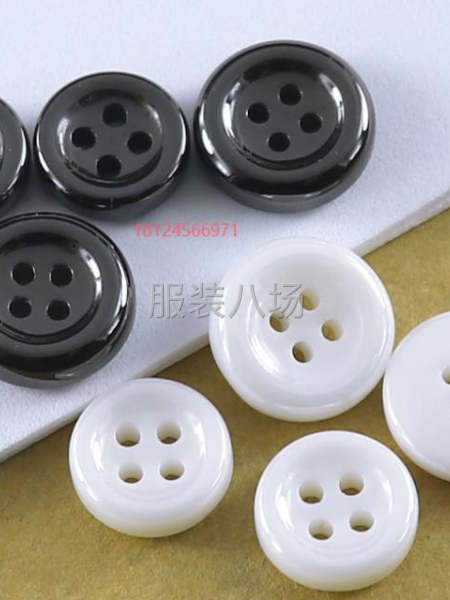衬衫衬衣扣子圆形加厚陶瓷纽扣-第2张图片