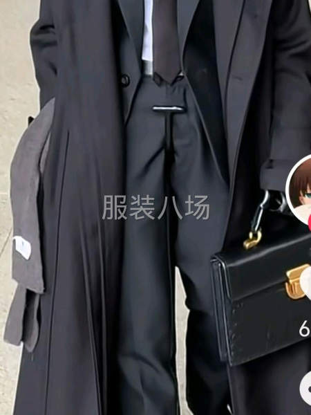 娃衣西装衬衣，腰带，手套，大衣。全套尺寸75厘米高工艺品服饰-第1张图片