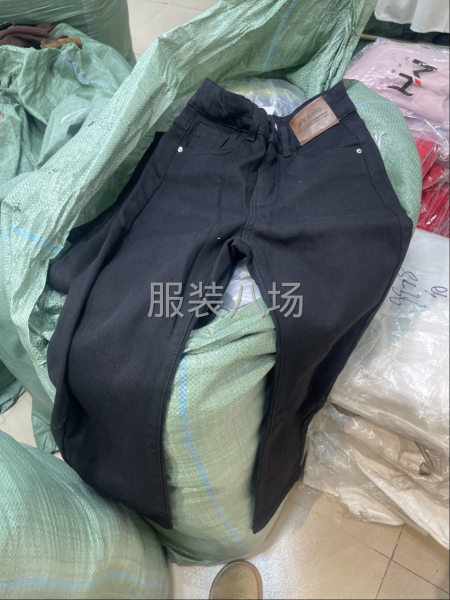 阔腿裤烟管裤牛仔加绒加厚-第2张图片