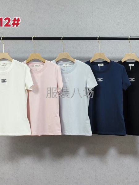 CELINE2026年女款早春新款正肩掐腰T恤-第8张图片