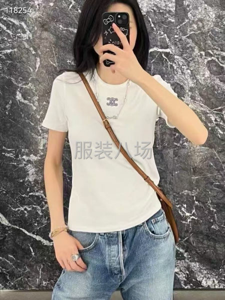 CELINE2026年女款早春新款正肩掐腰T恤-第1张图片