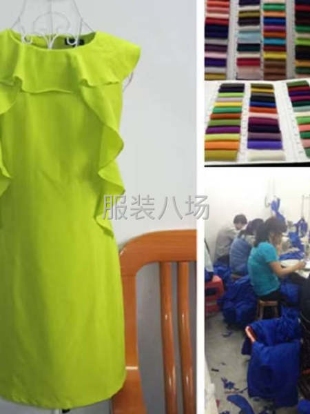 服装厂承接设计生产单 真丝雪纺面料 连衣裙 为主-第4张图片