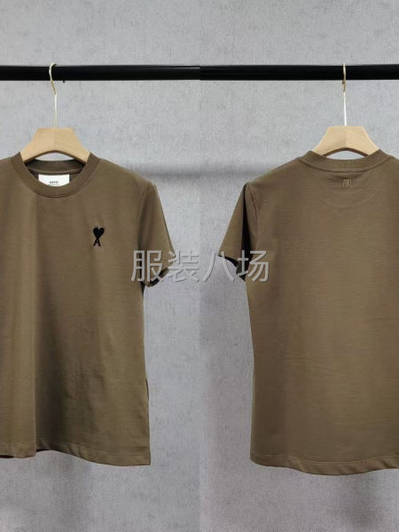 经典爱心Ami Paris女款短袖T恤-第7张图片