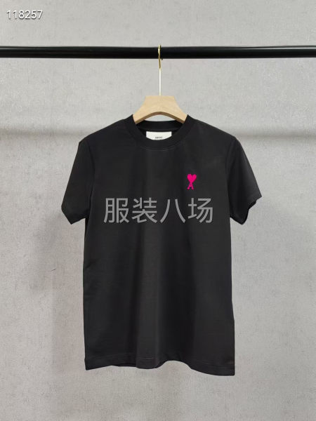 经典爱心Ami Paris女款短袖T恤-第5张图片