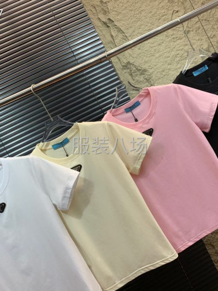 26ss/春夏新款 普拉达 简约经典小标T恤！ 强烈推荐热卖-第8张图片