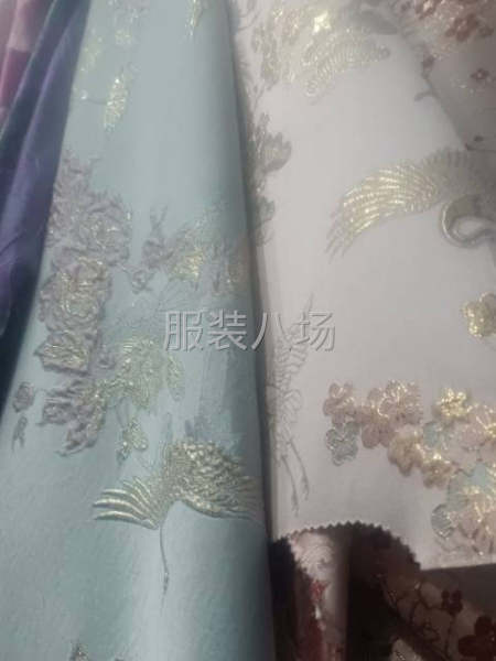 找织锦缎面料，纯棉绣花面料-第9张图片
