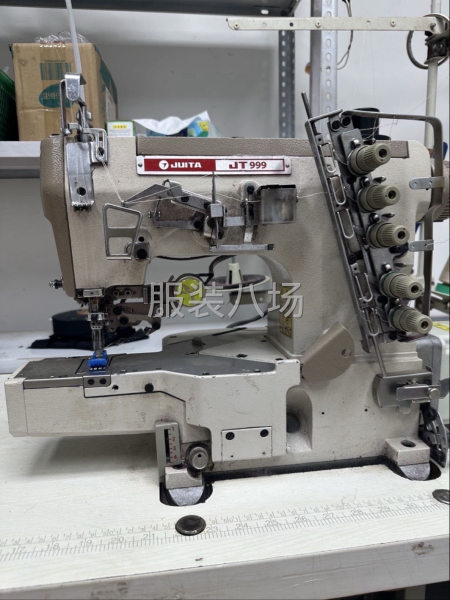 自己用的全自动小方头坎车绷缝机，可以三针五线，-第1张图片