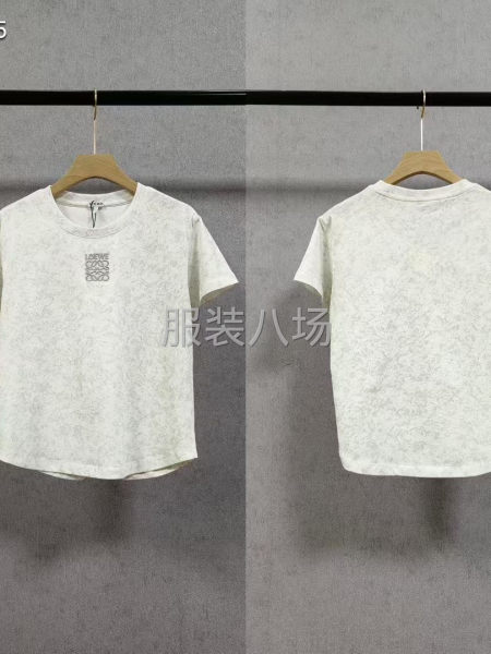 罗意威雪花复古女款T恤  工艺 刺绣-第4张图片