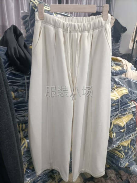 绵羊毛加绒加厚微弯刀裤-第1张图片