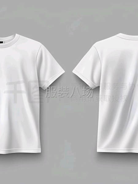 大量收购纯白色180克圆领T恤-第1张图片