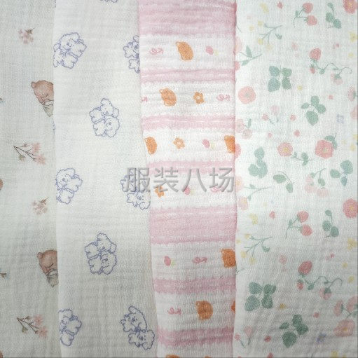 全棉雙層紗布數(shù)碼印花面料-第2張圖片