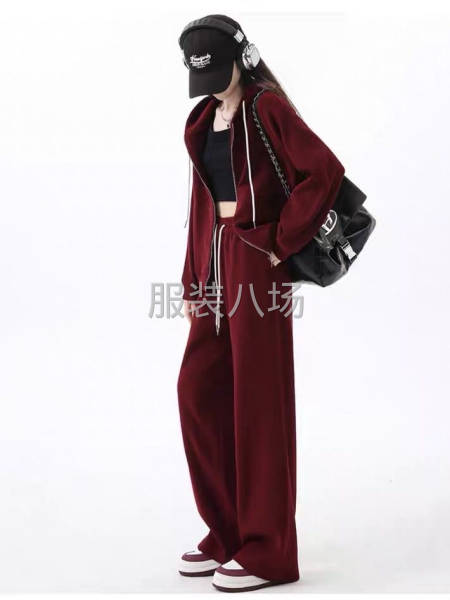 广志丰9387#竖纹空气层330克多色现货竖纹布面运动外套卫-第9张图片