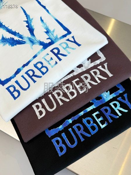 BURBERRY新款棉質短袖T恤  花卉印花-第4張圖片