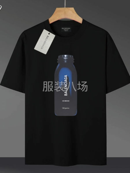 BALENCI*GA/巴黎.水瓶字母LOGO T恤衫宽松版型-第2张图片