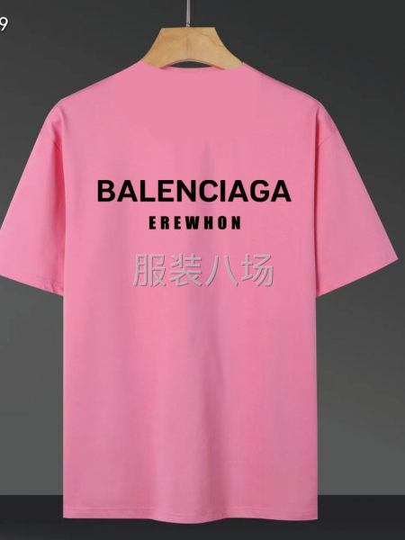 BALENCI*GA/巴黎.水瓶字母LOGO T恤衫宽松版型-第6张图片