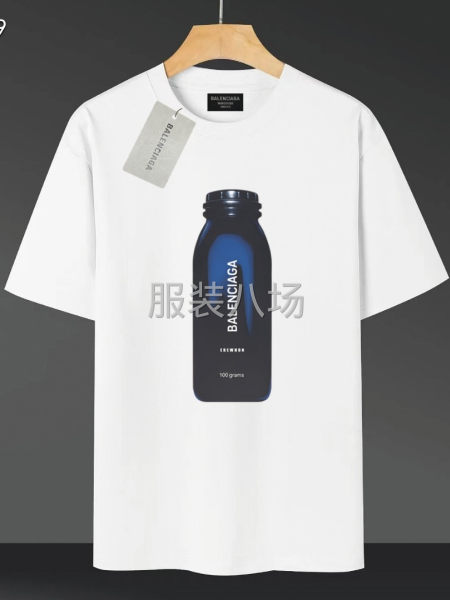 BALENCI*GA/巴黎.水瓶字母LOGO T恤衫宽松版型-第1张图片