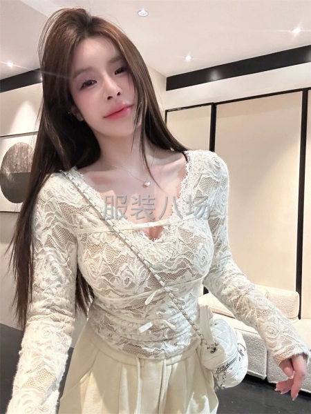 快返单，蕾丝上衣。清加工，裁片班子都行。-第1张图片
