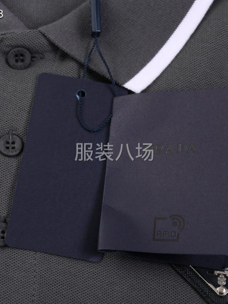 普拉达三角标翻领短袖T恤衫-第4张图片