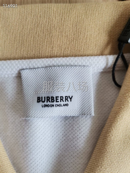 BURBERRY巴寶莉戰馬圖案本色刺繡小標，翻領P-第5張圖片