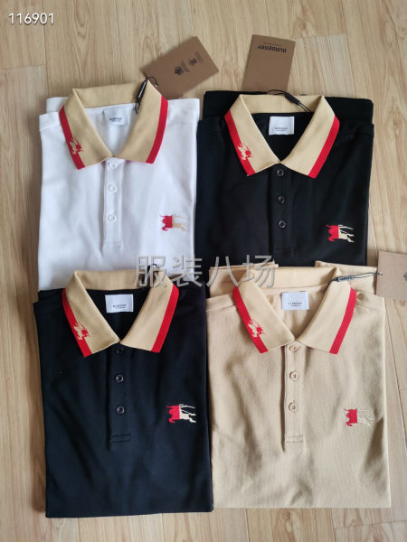 BURBERRY巴寶莉戰馬圖案本色刺繡小標，翻領P-第3張圖片