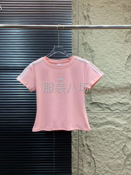 春夏新款 alo  经典刺绣 女装短T 恤衫-第4张图片