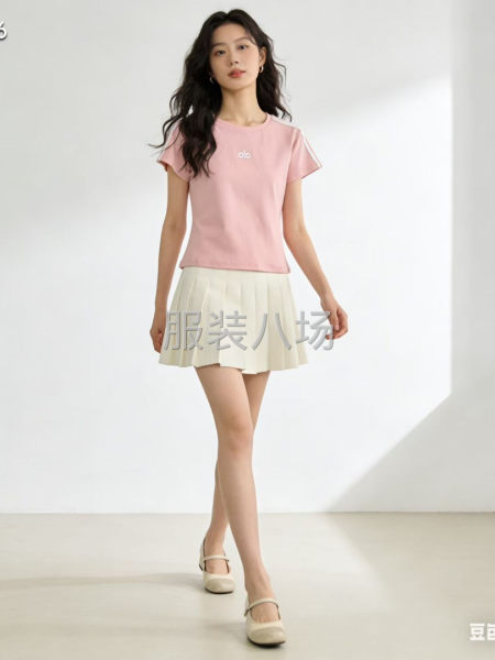 春夏新款 alo  经典刺绣 女装短T 恤衫-第3张图片