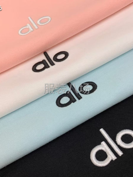 春夏新款 alo  经典刺绣 女装短T 恤衫-第8张图片