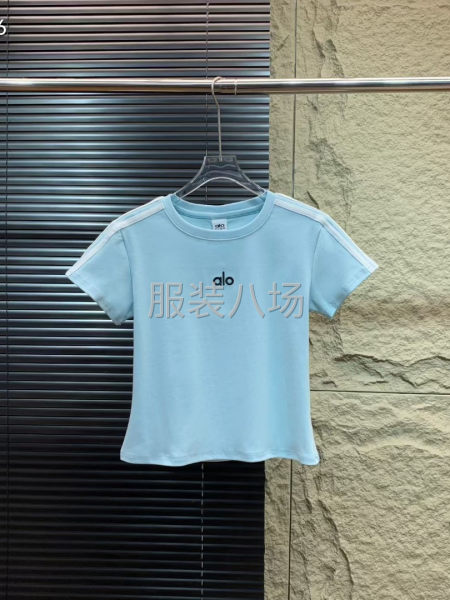 春夏新款 alo  经典刺绣 女装短T 恤衫-第5张图片