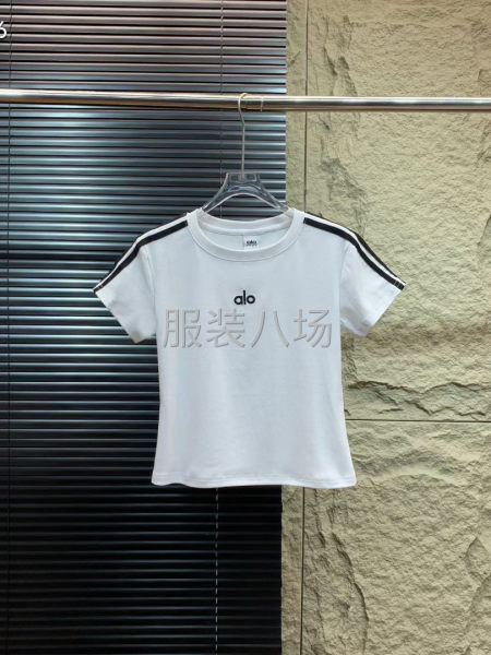 春夏新款 alo  经典刺绣 女装短T 恤衫-第6张图片