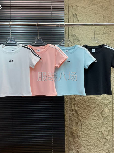 春夏新款 alo  经典刺绣 女装短T 恤衫-第9张图片