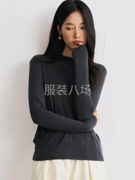 天丝羊毛打底衫圆领保暖针织衫-第6张图片