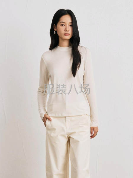 天丝羊毛打底衫圆领保暖针织衫-第7张图片